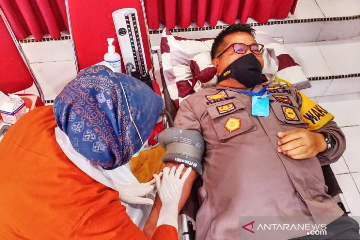 Polres Agam adakan donor antisipasi kekurangan darah saat COVID-19