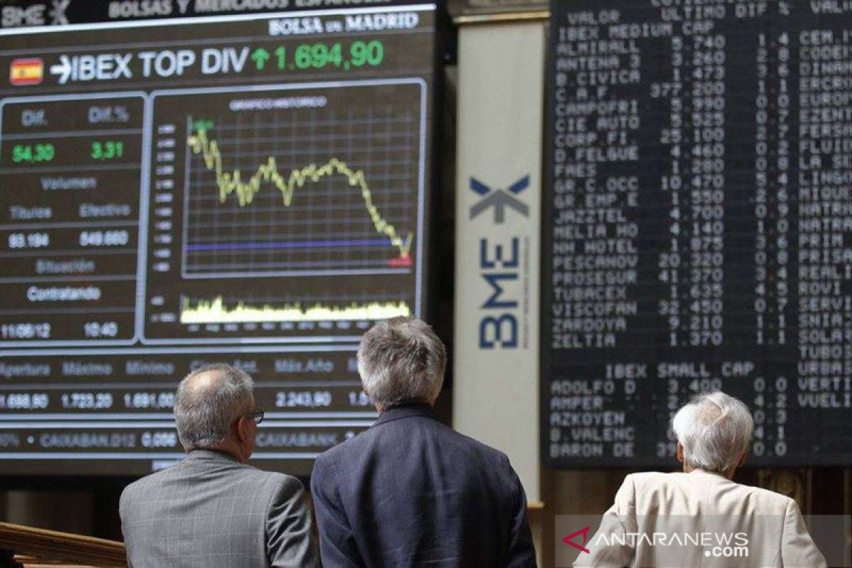 Saham di Spanyol berguguran lagi, indeks IBEX 35 rontok 2,40 persen