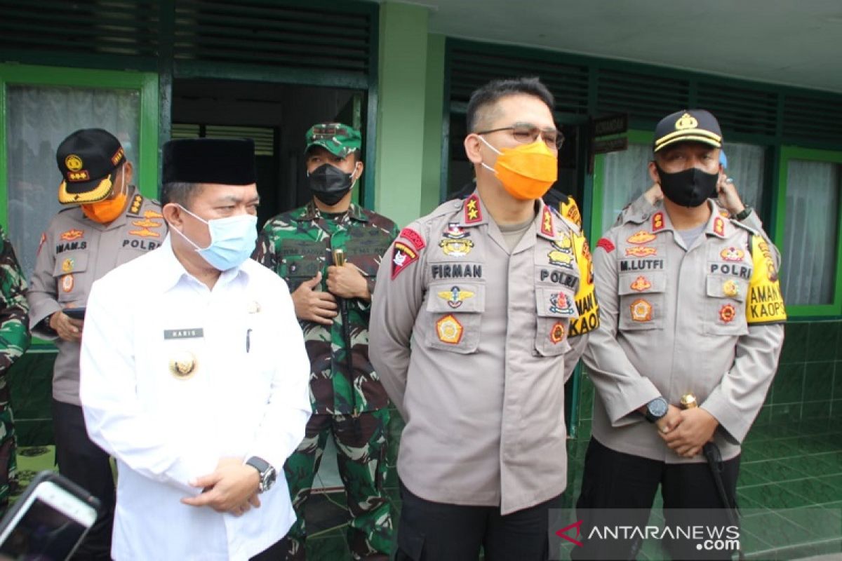 Kapolda Jambi lakukan pengecekan ke posko pencegahan COVID-19 Polres Merangin