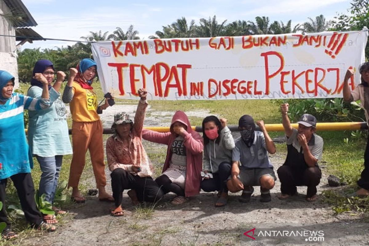 Gaji tak dibayarkan, buruh di Bengkulu segel stockpile batu bara