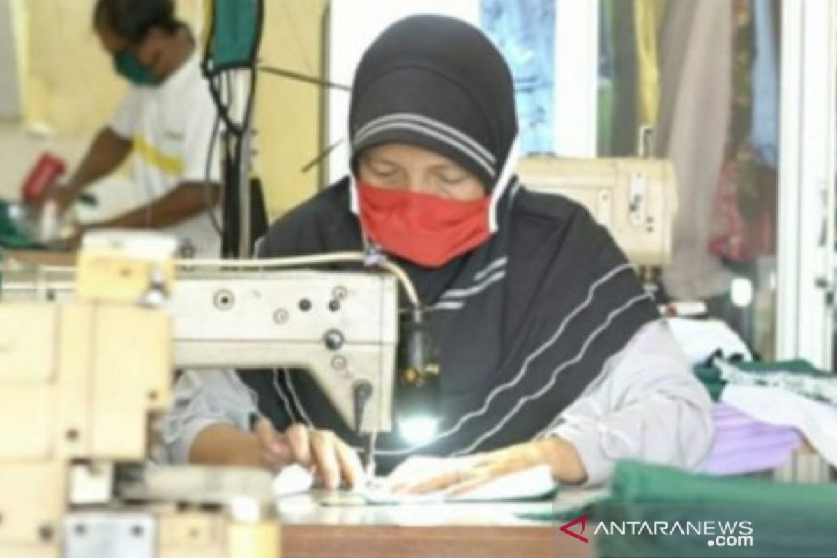 PT Timah gandeng Lapas Perempuan Pangkalpinang produksi 1.000 masker kain