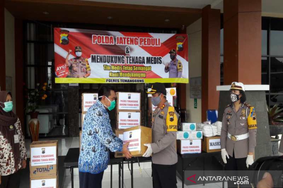 Polres Temanggung beri bantuan APD untuk tenaga medis RSUD Temanggung