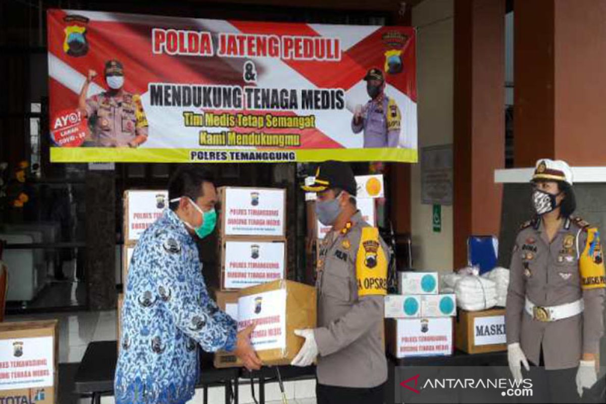 Polres Temanggung beri bantuan APD tenaga medis RSUD