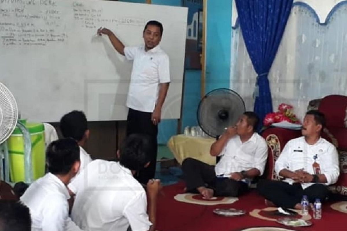 Sekda Tanjab Timur Sosialisasikan Desa Tanggap Darurat Covid-19 dan PKTD Bankeu