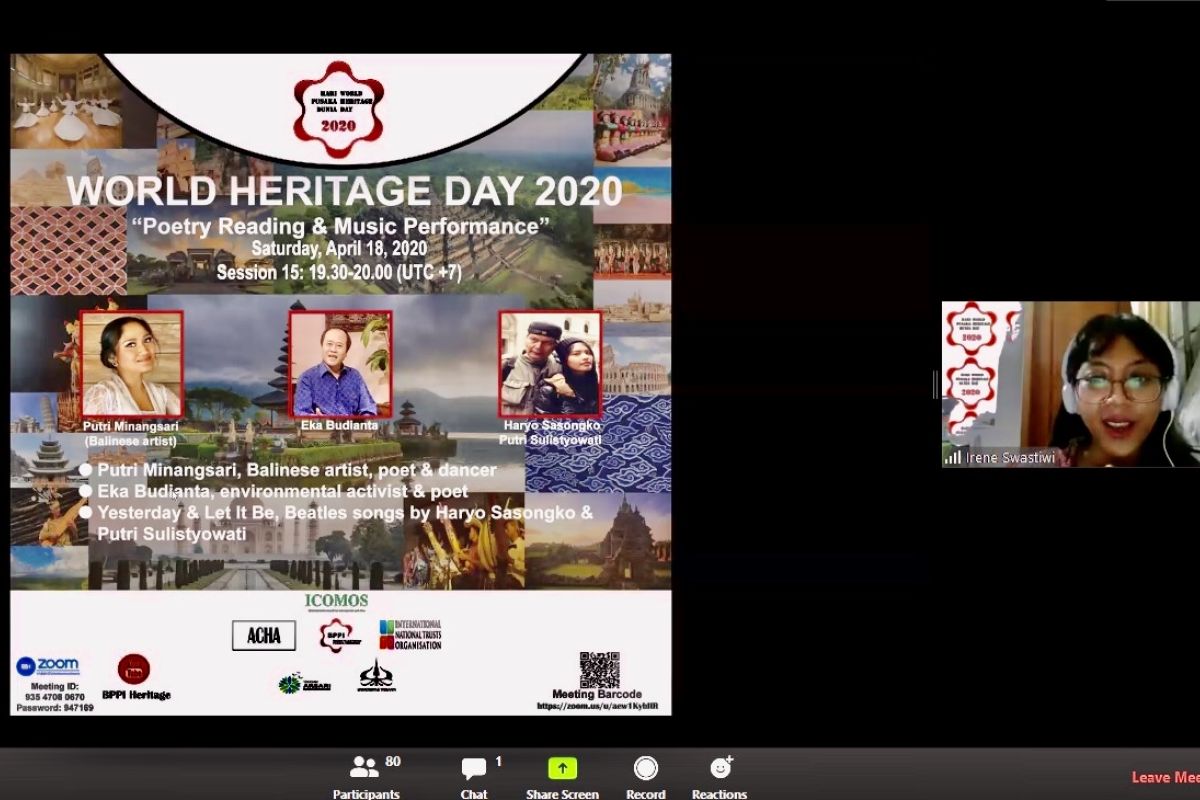 World Heritage Day 2020 diperingati secara daring/online