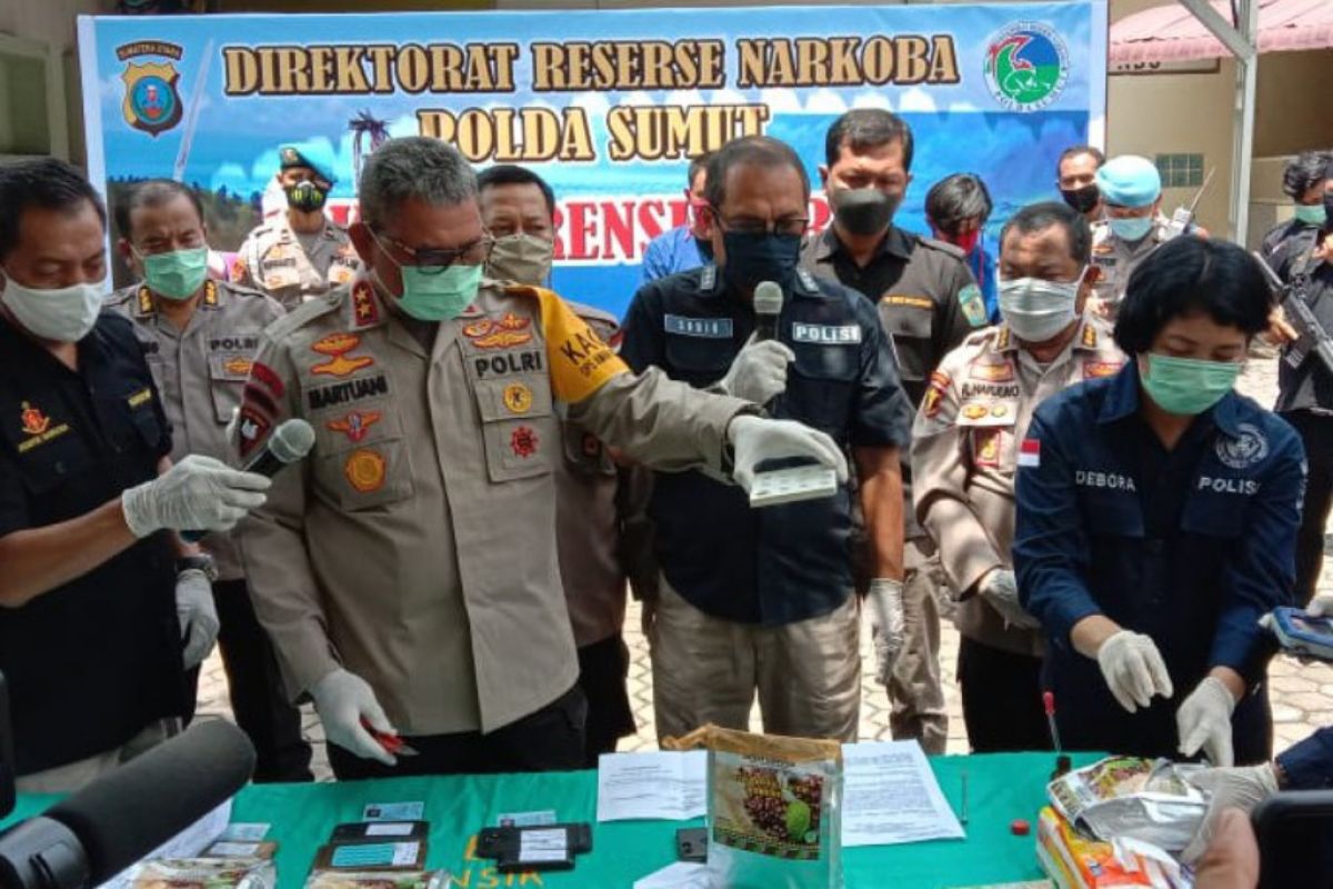 Empat orang pengedar sabu jaringan Malaysia ditangkap Polda Sumut