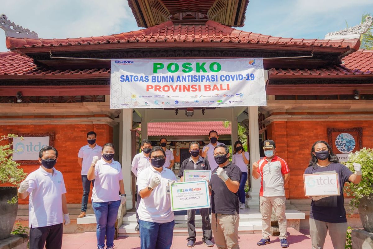 ITDC sumbang masker dan hand sanitizer bagi Jurnalis di Bali