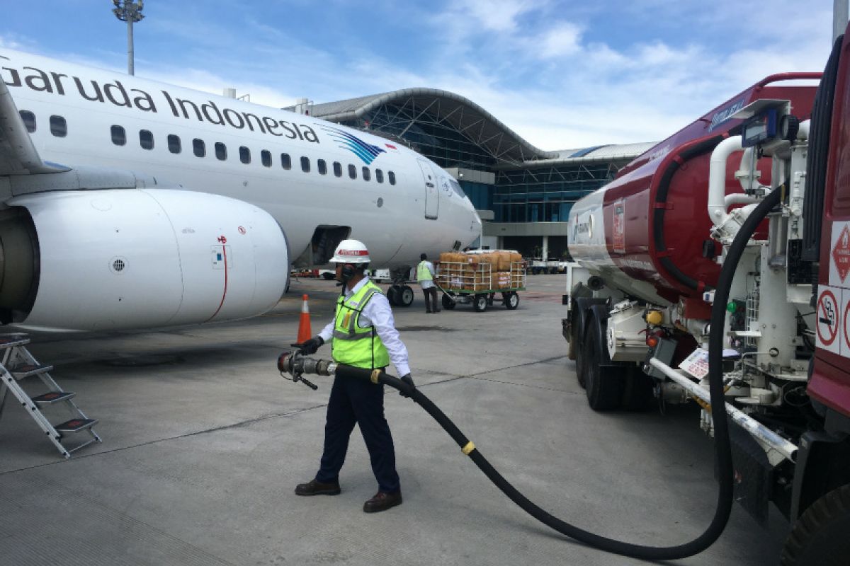 Konsumsi avtur di Bandara Soetta anjlok 75 persen