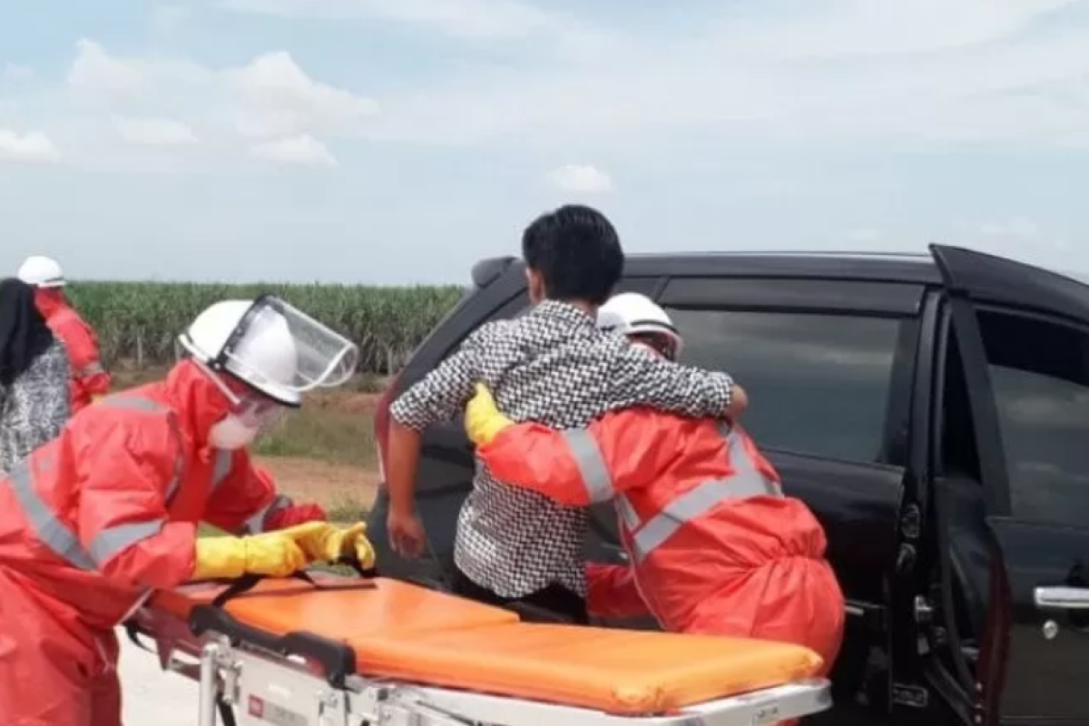 PT Hutama Karya simulasi penanganan COVID-19 di Tol Trans-Sumatera