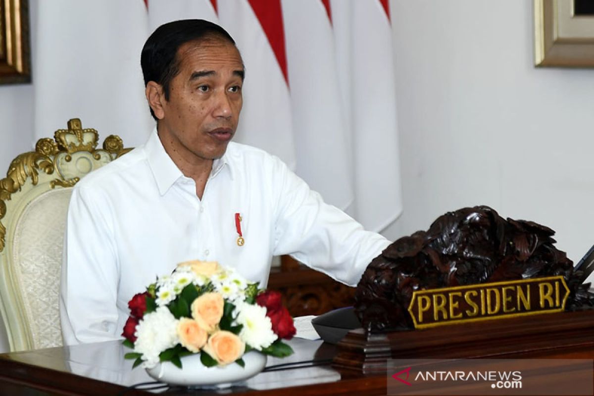 Presiden Jokowi evaluasi penerapan PSBB