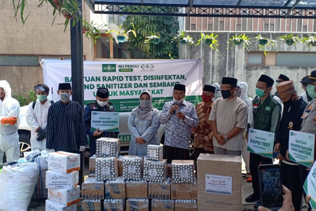 PBNU salurkan bantuan cegah COVID-19 untuk warga Jagakarsa