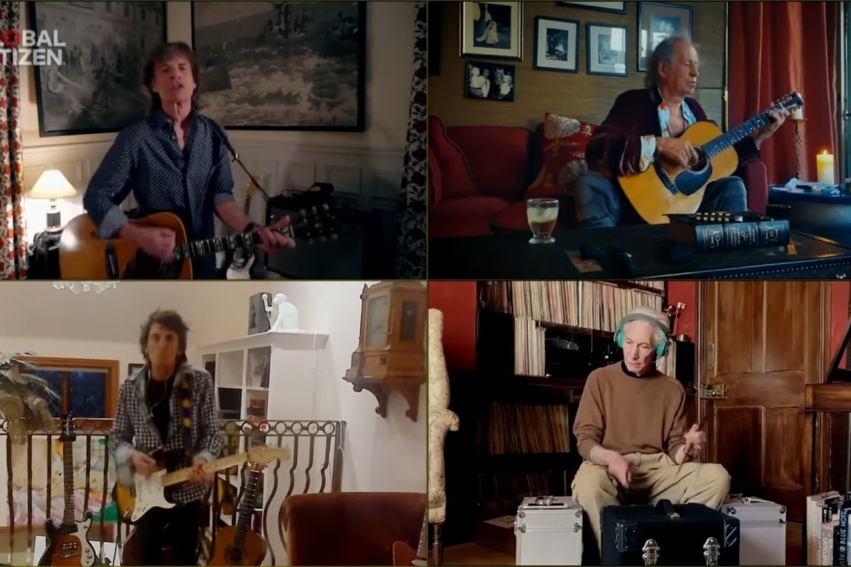 Rolling Stones tampil virtual untuk pertama kali di "Together at Home"