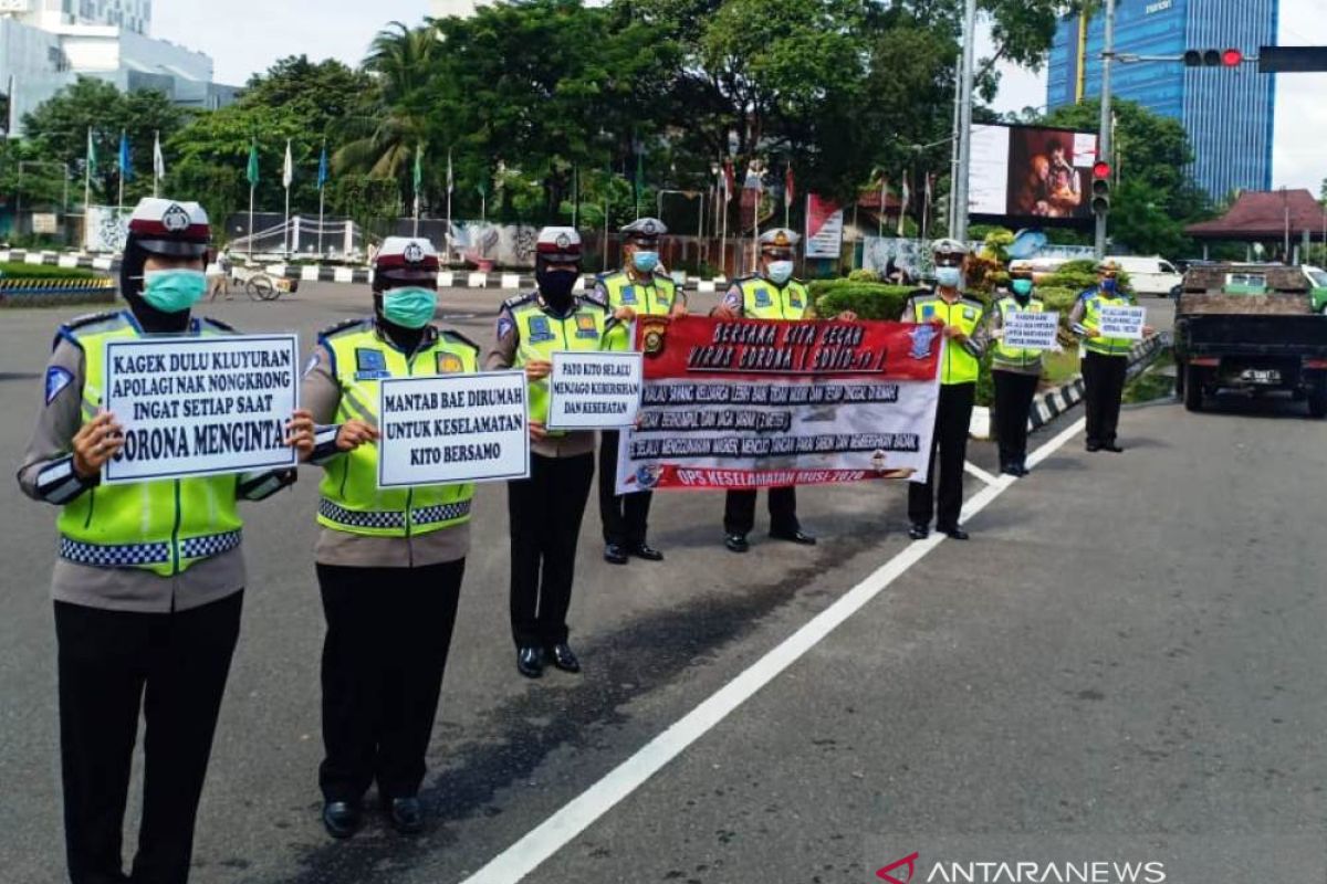 Satlantas Palembang hentikan tilang kendaraan beberapa pekan ke depan hindari kerumunan