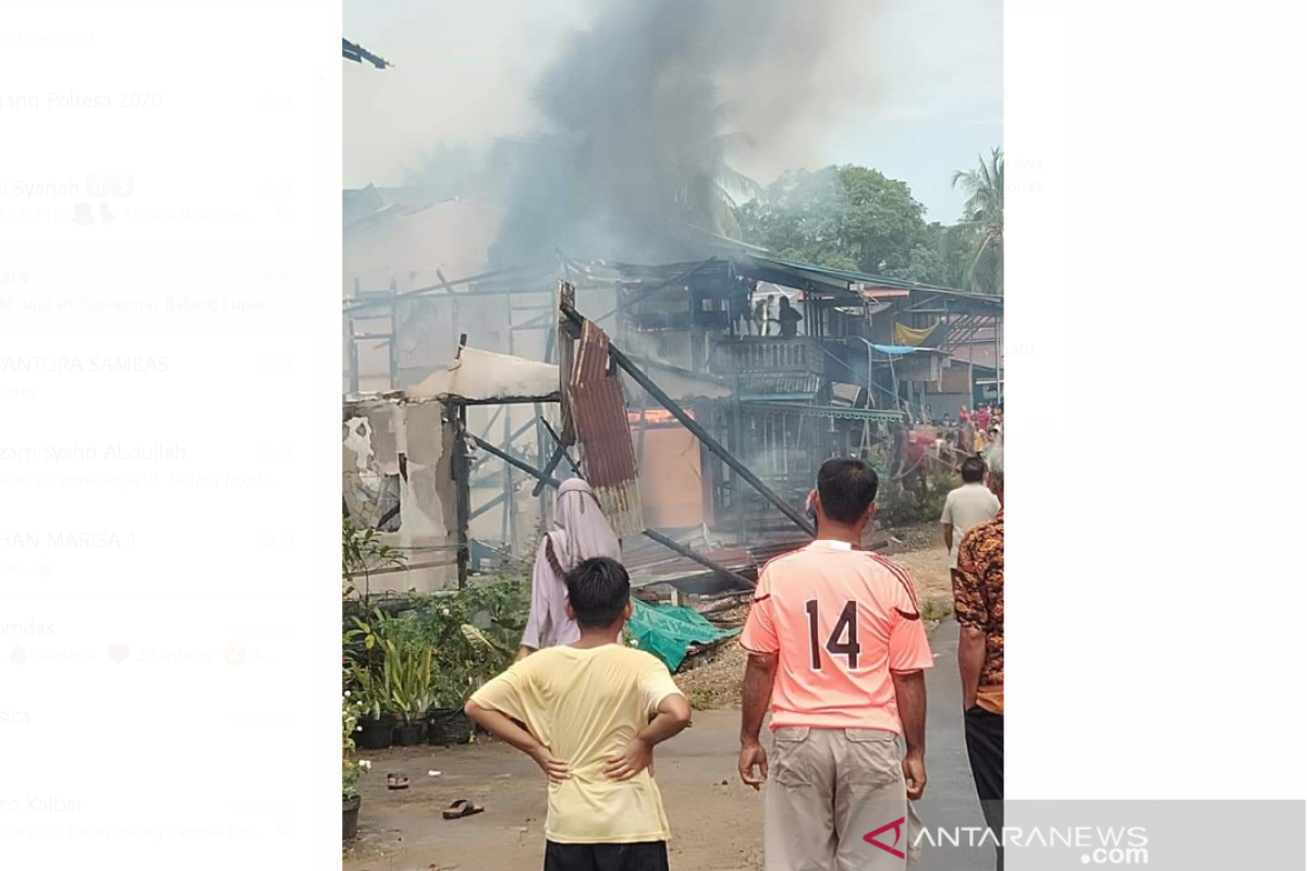 Empat rumah terbakar di Mentebah Kapuas Hulu