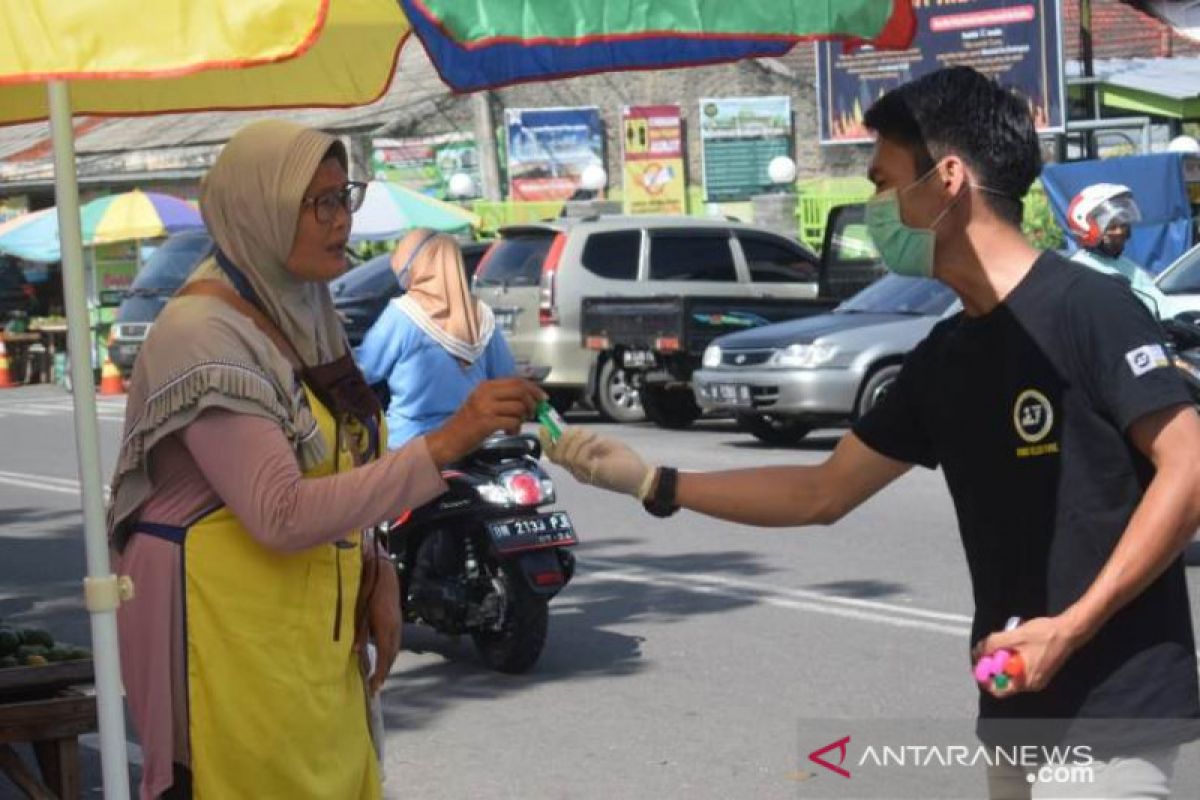Juventus Club Indonesia Chapter Bangka bagikan hand sanitizer cegah COVID-19