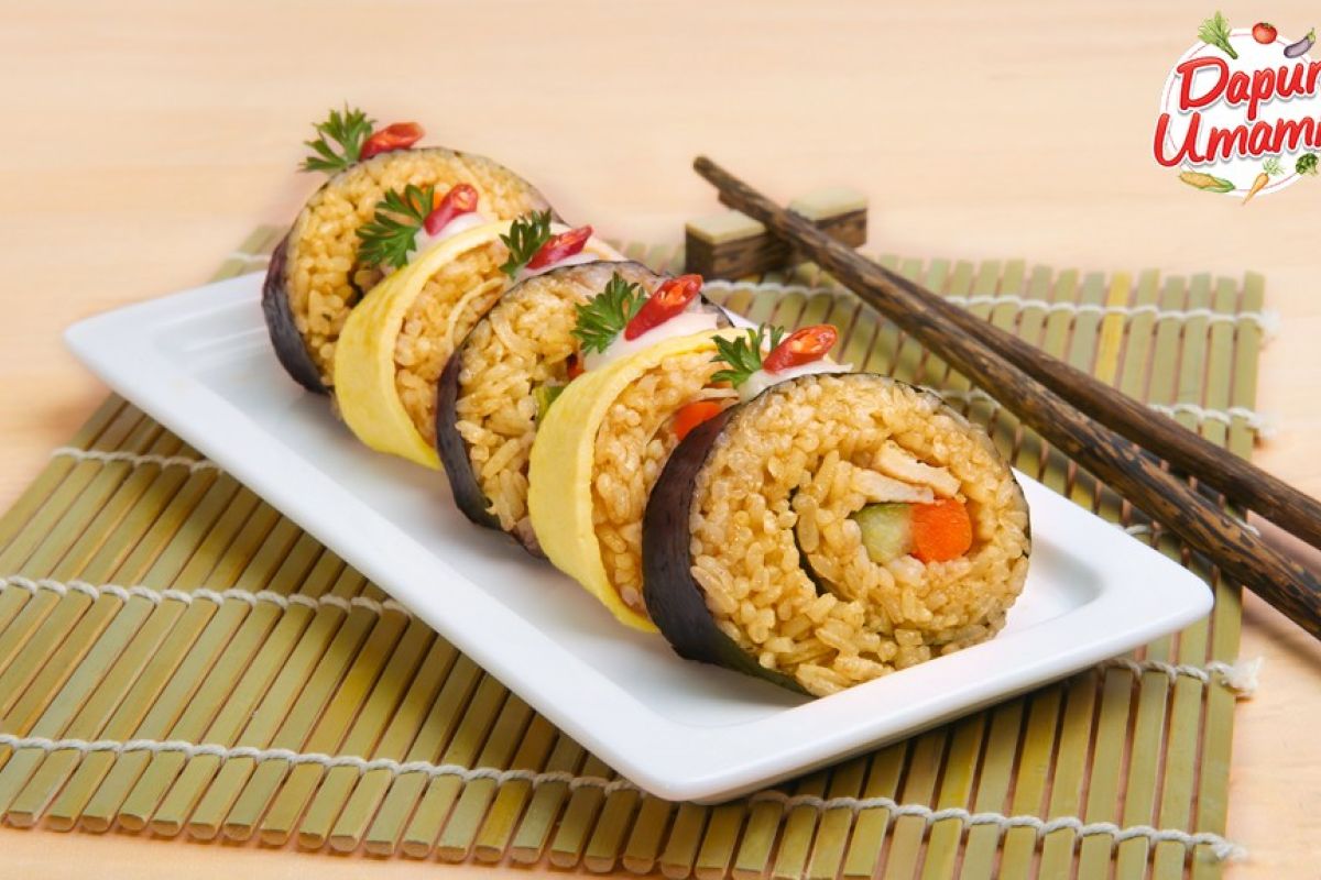 Resep nasi goreng sushi saat WFH