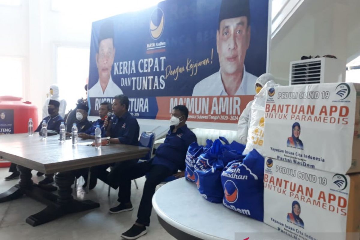 NasDem Sulteng minta fraksinya di DPRD kawal anggaran penanganan COVID