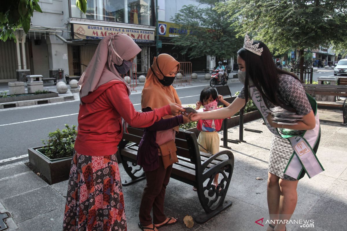 Di Malioboro semua pengunjung wajib pakai masker dan jaga jarak