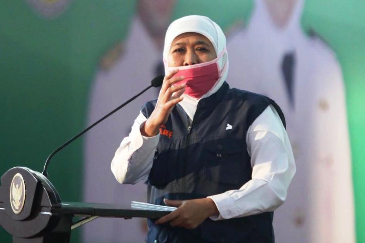 Gubernur Khofifah minta pelaku industri atur proses kerja selama PSBB