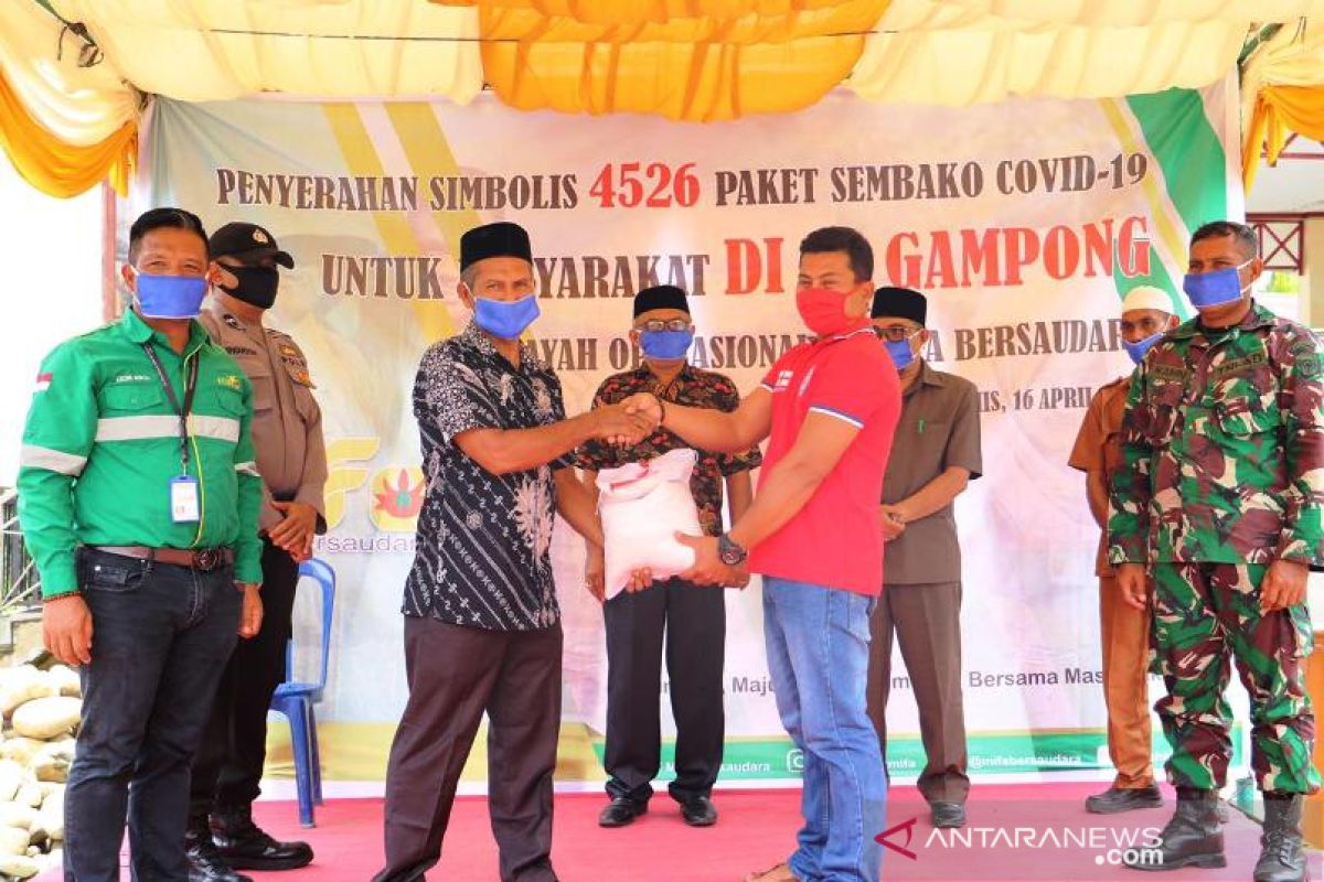 4.526 KK terdampak COVID-19 di Aceh Barat terima bantuan dari PT Mifa Bersaudara