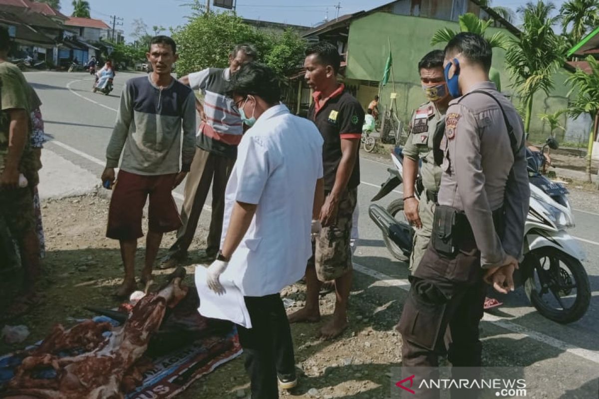 Daging meugang di Abdya diperiksa guna menjamin layak dikonsumsi