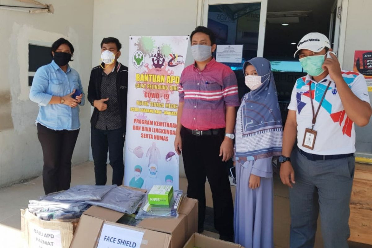 BKI Makassar Sumbang APD bagi tenaga medis RSUD Labuang Baji