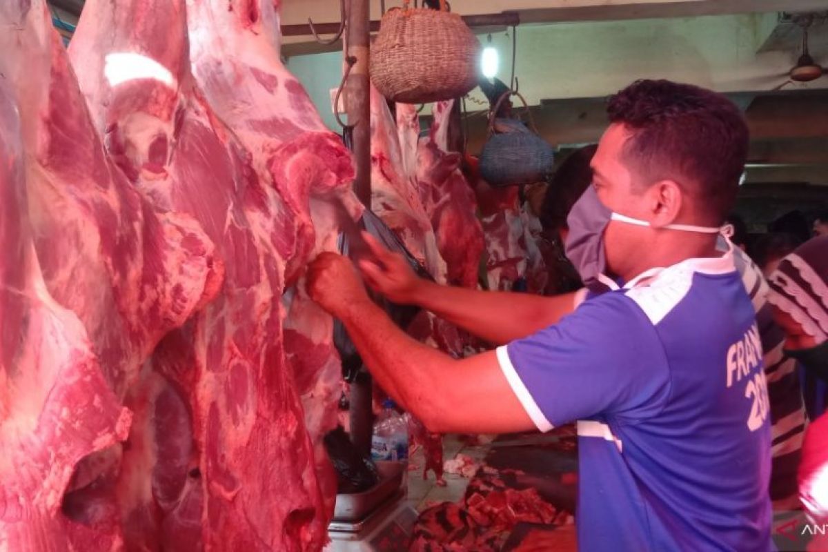 Harga daging sapi normal Rp120 ribu per kilogram di Bengkulu