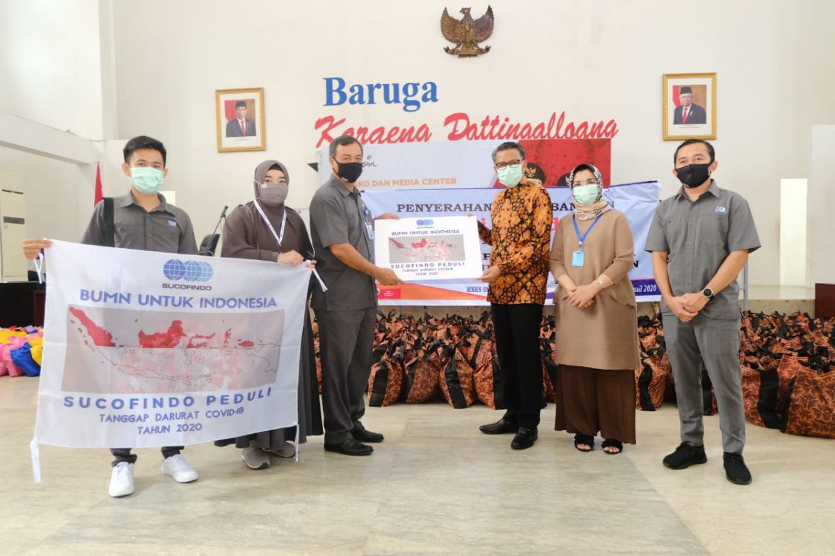 PT Sucofindo beri bantuan alat kesehatan pada Pemprov Sulsel