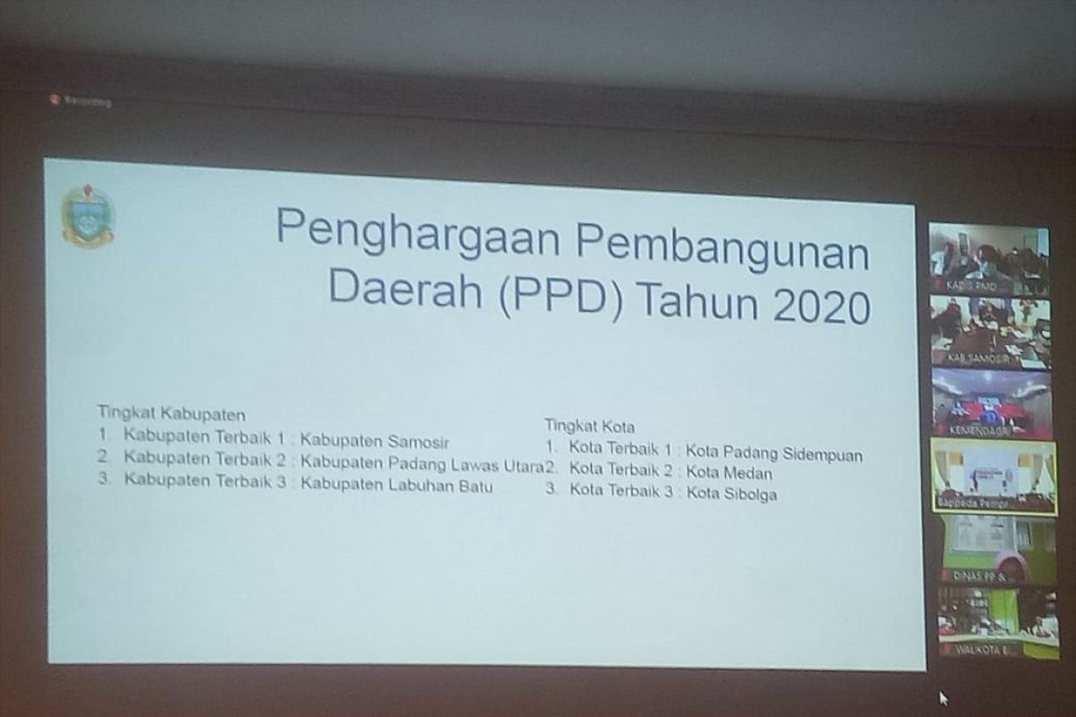 Pemkot Sibolga raih peringkat III penghargaan pembangunan daerah