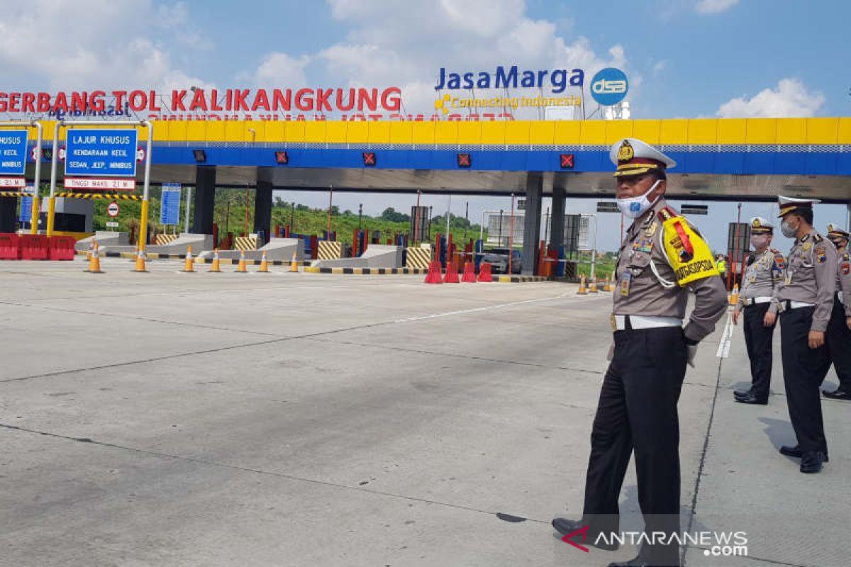 Larangan mudik, Polda Jateng sekat jalur di perbatasan Jabar