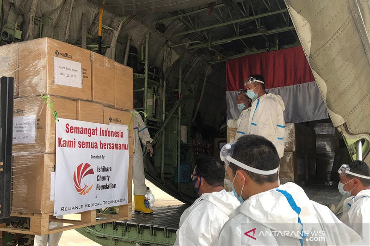 140 ribu APD donasi Yayasan Ishihara tiba di Jakarta Sabtu