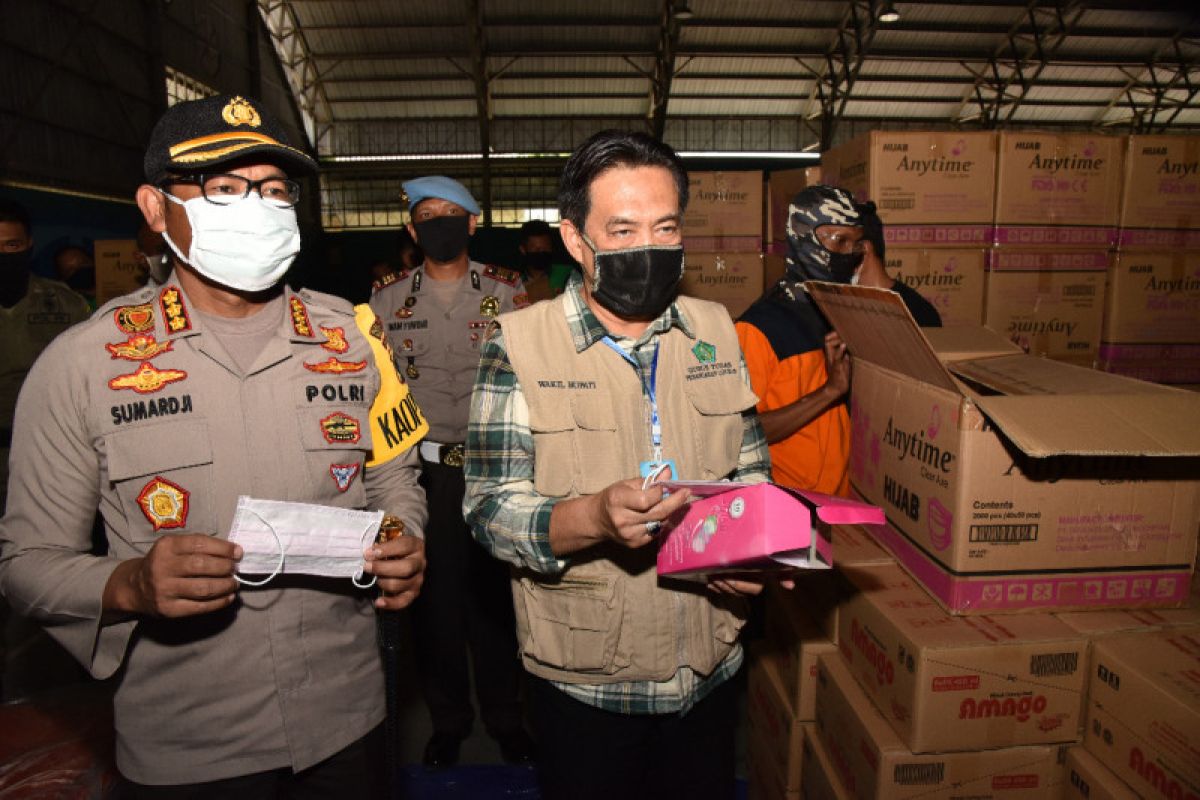 Gugus tugas COVID-19 Sidoarjo salurkan 1,5 juta masker