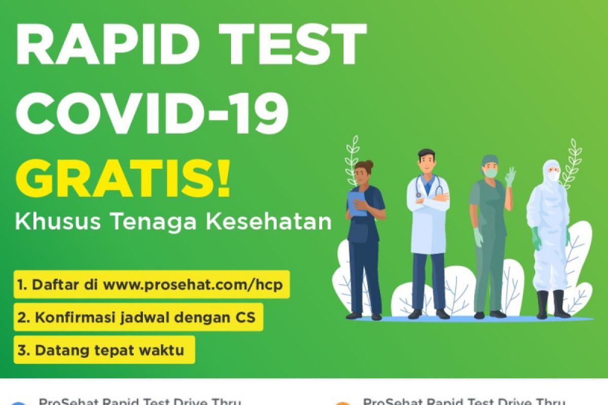 ProSehat adakan "rapid test" secara gratis untuk tenaga kesehatan