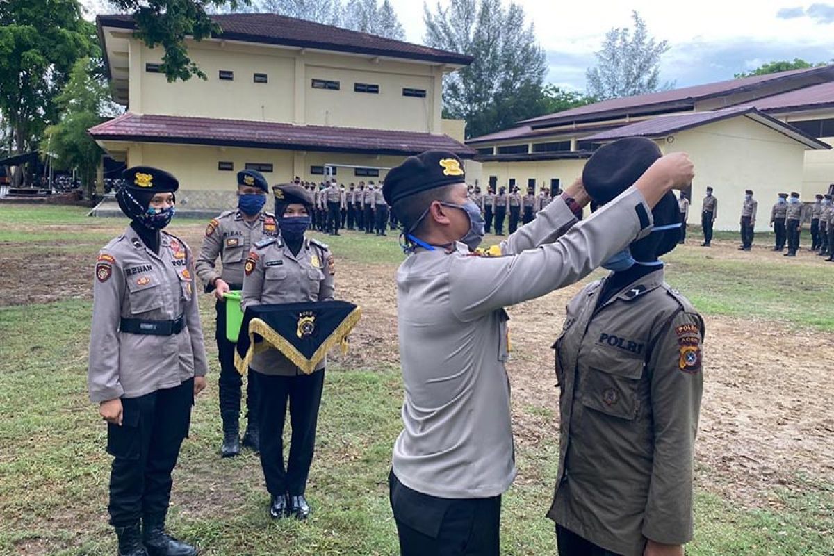 Puluhan personel Polda Aceh jalani pembaretan