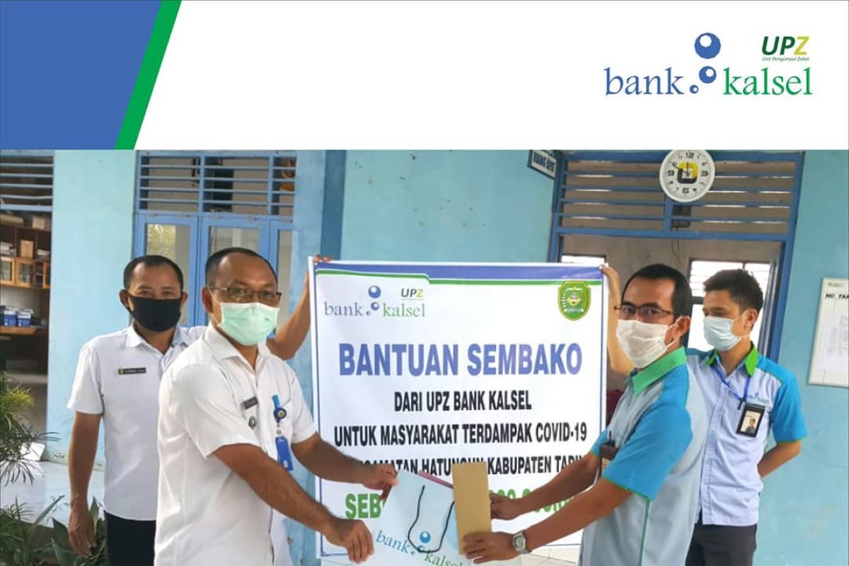 UPZ Bank Kalsel berikan bantuan sembako warga terdampak COVID-19