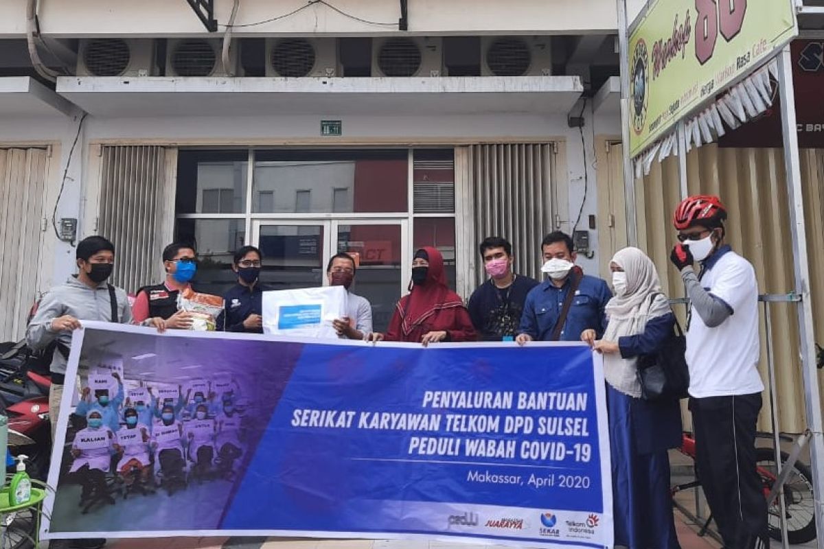 Sekar PT Telkom berikan bantuan peduli COVID-19 untuk ACT Sulsel