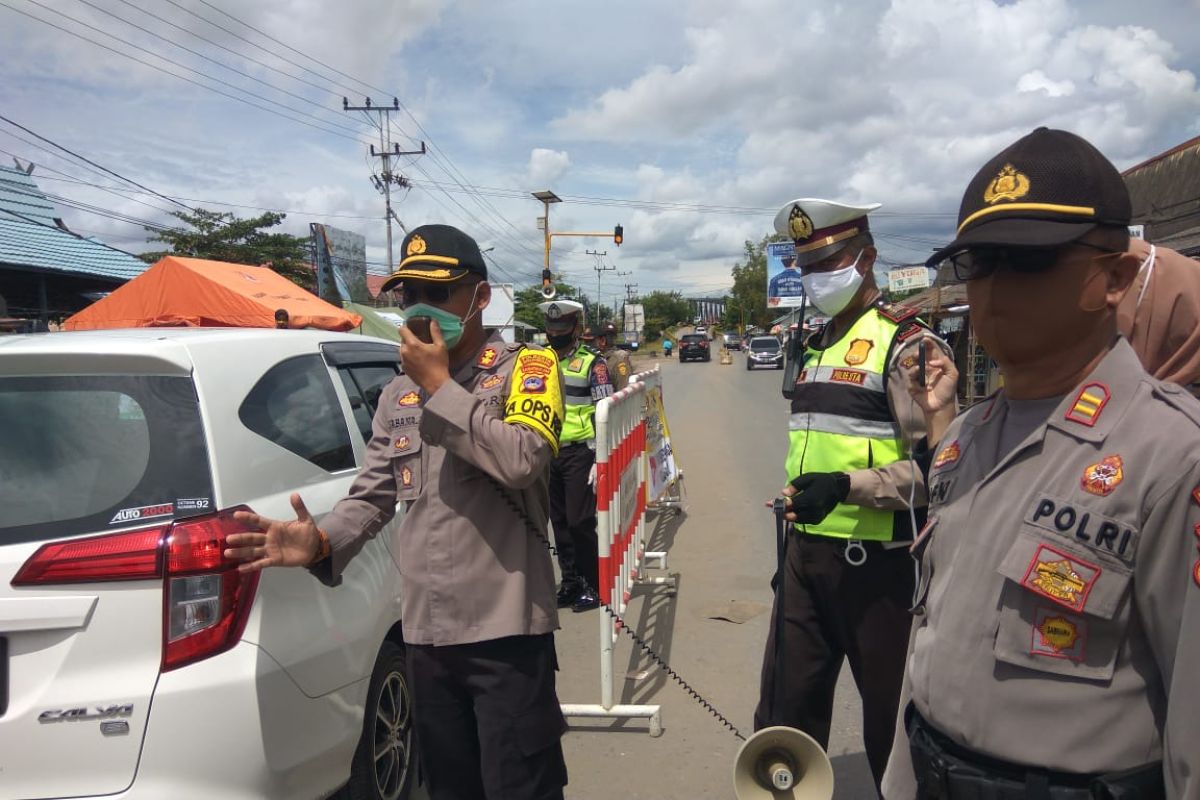 Wakapolresta Banjarmasin cek pos PSBB di hari ketiga