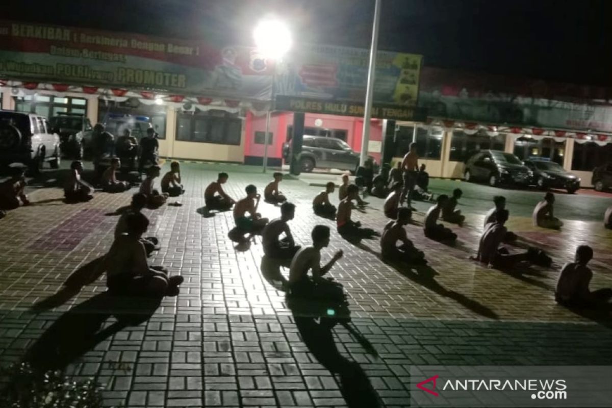 Nekat balapan liar malam Ramadhan, 27 unit motor diamankan Polres HST