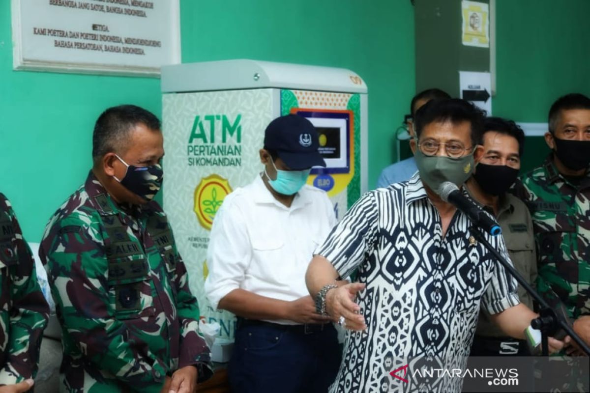 Kunjungi Kodim Depok, Mentan pastikan bantuan lewat ATM Beras berjalan