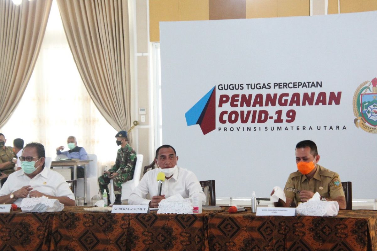 Gubernur Sumut minta awasi penggunaan dana COVID-19