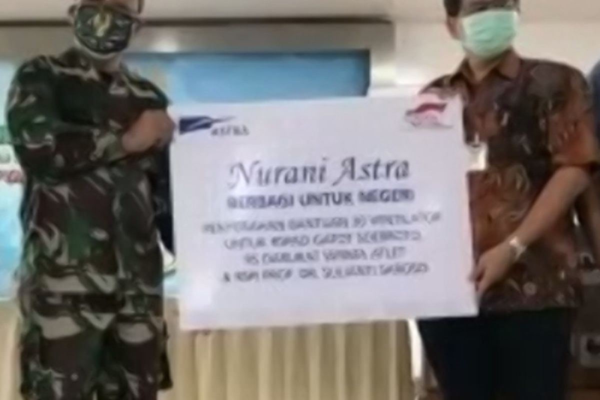 Atasi COVID, Astra serahkan bantuan 30 ventilator ke tiga rumah sakit