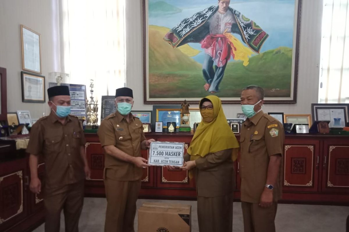 Pemkab Aceh Tengah terima bantuan ribuan masker