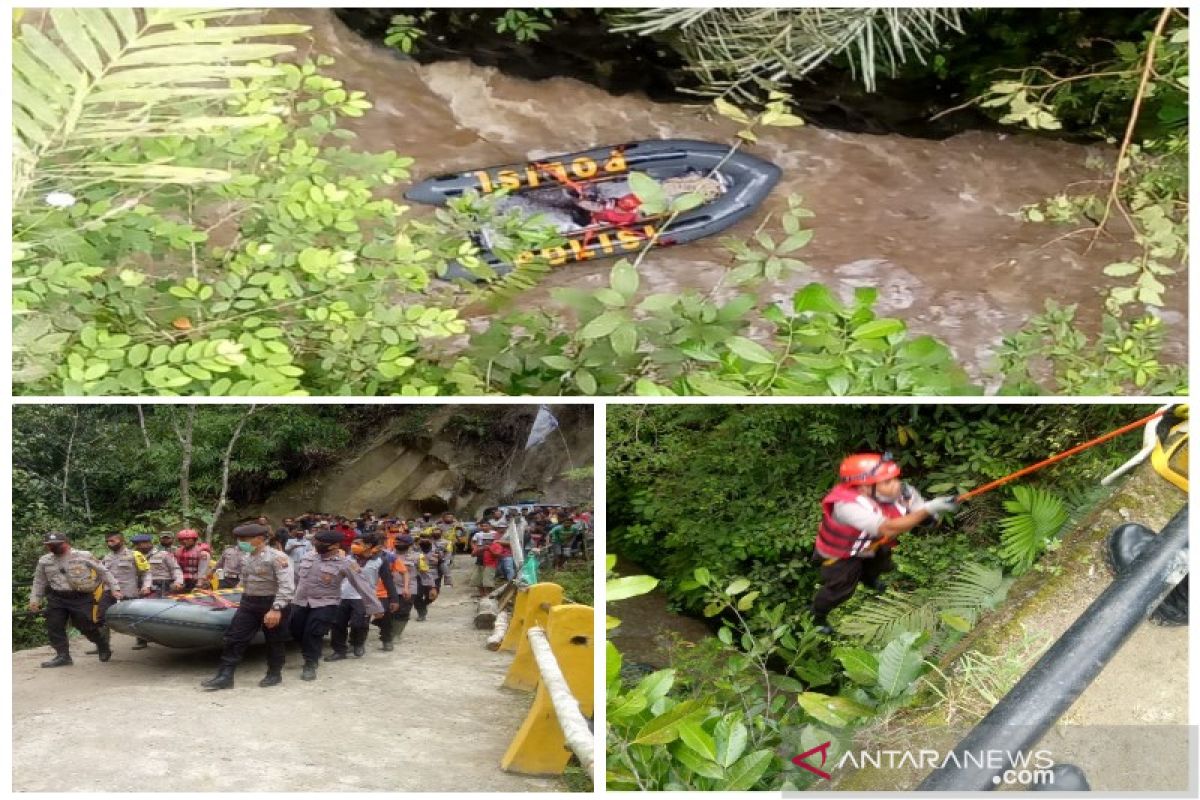 Truk terjun bebas bersama supirnya ke Sungai Aek Bilah belum ditemukan