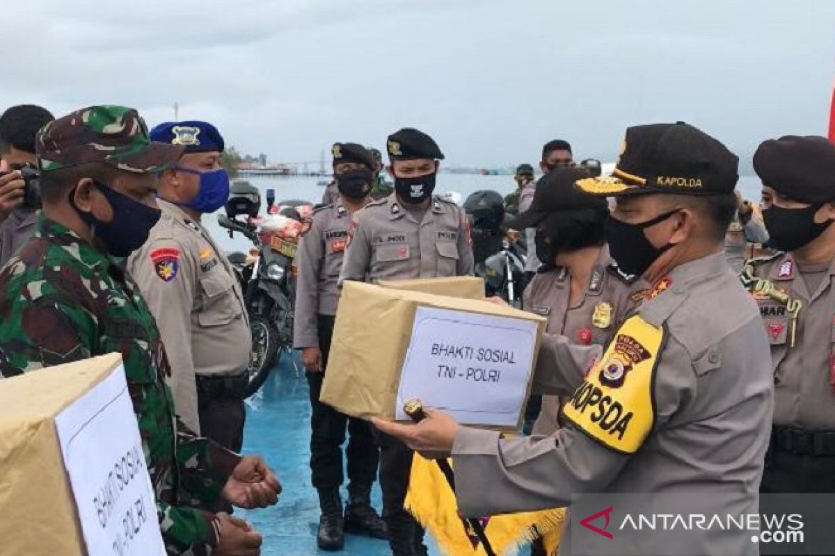 Kapolda Maluku : penyaluran bantuan bukan cari popularitas TNI - Polri