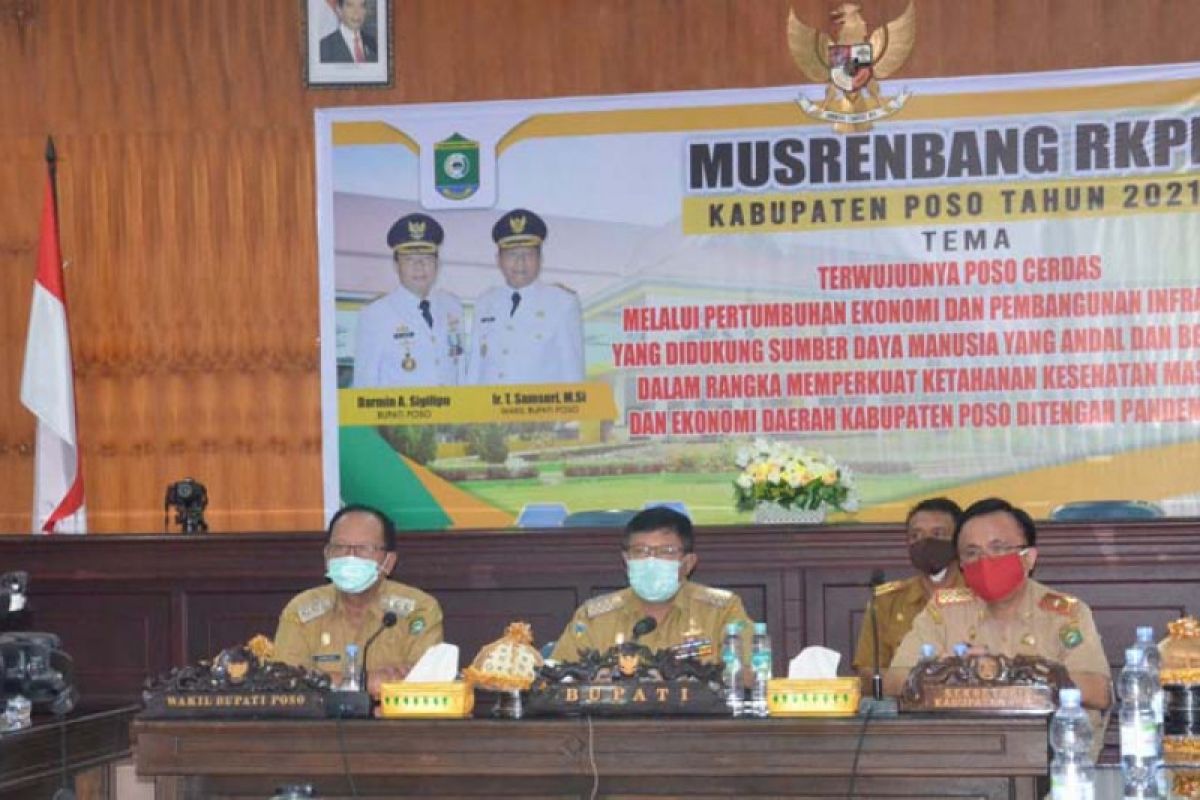 Pemkab Poso gelar Musrenbang RKPD 2021 secara virtual