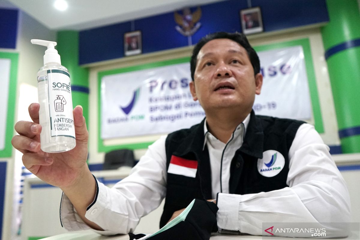 BPOM Gorontalo dan UMKM produksi hand sanitizer dari nira aren