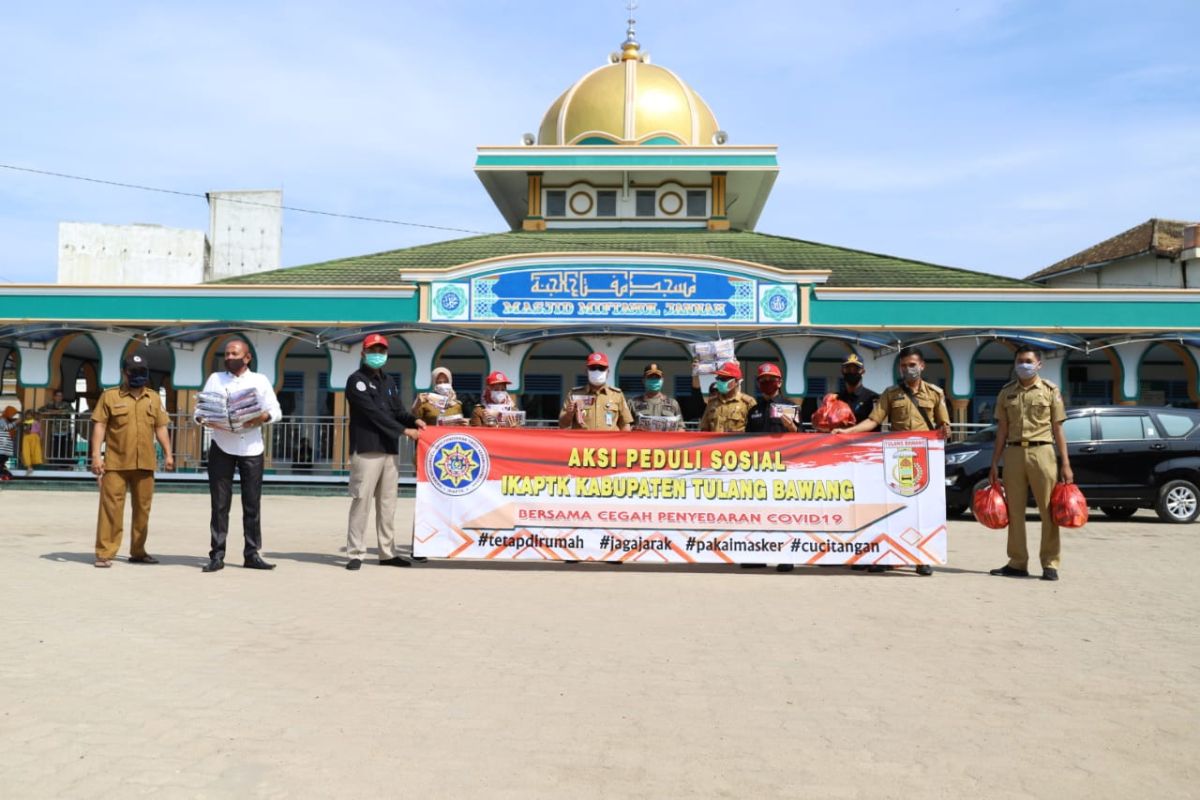 IKAPTK Kabupaten Tulang Bawang gelar baksos cegah penyebaran COVID-19