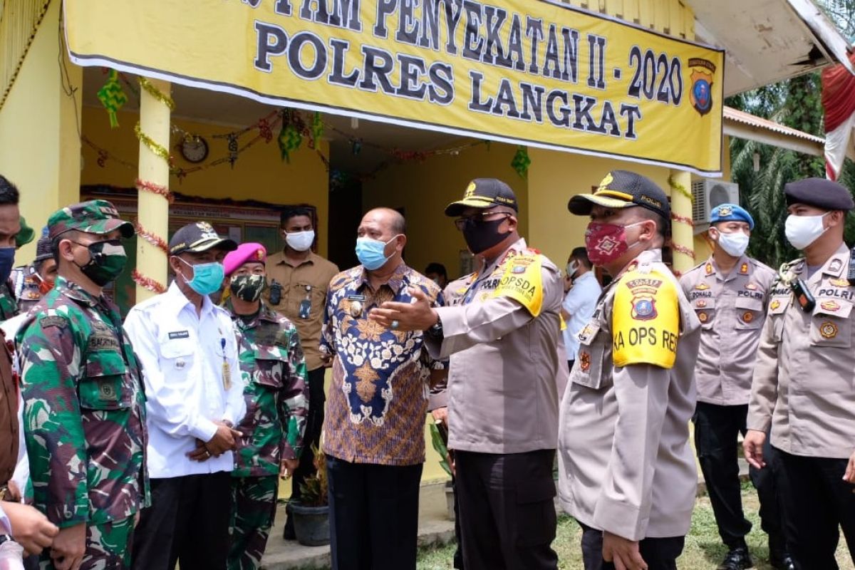 Kapolda pantau kesiapan pos check point perbatasan Sumut-Aceh