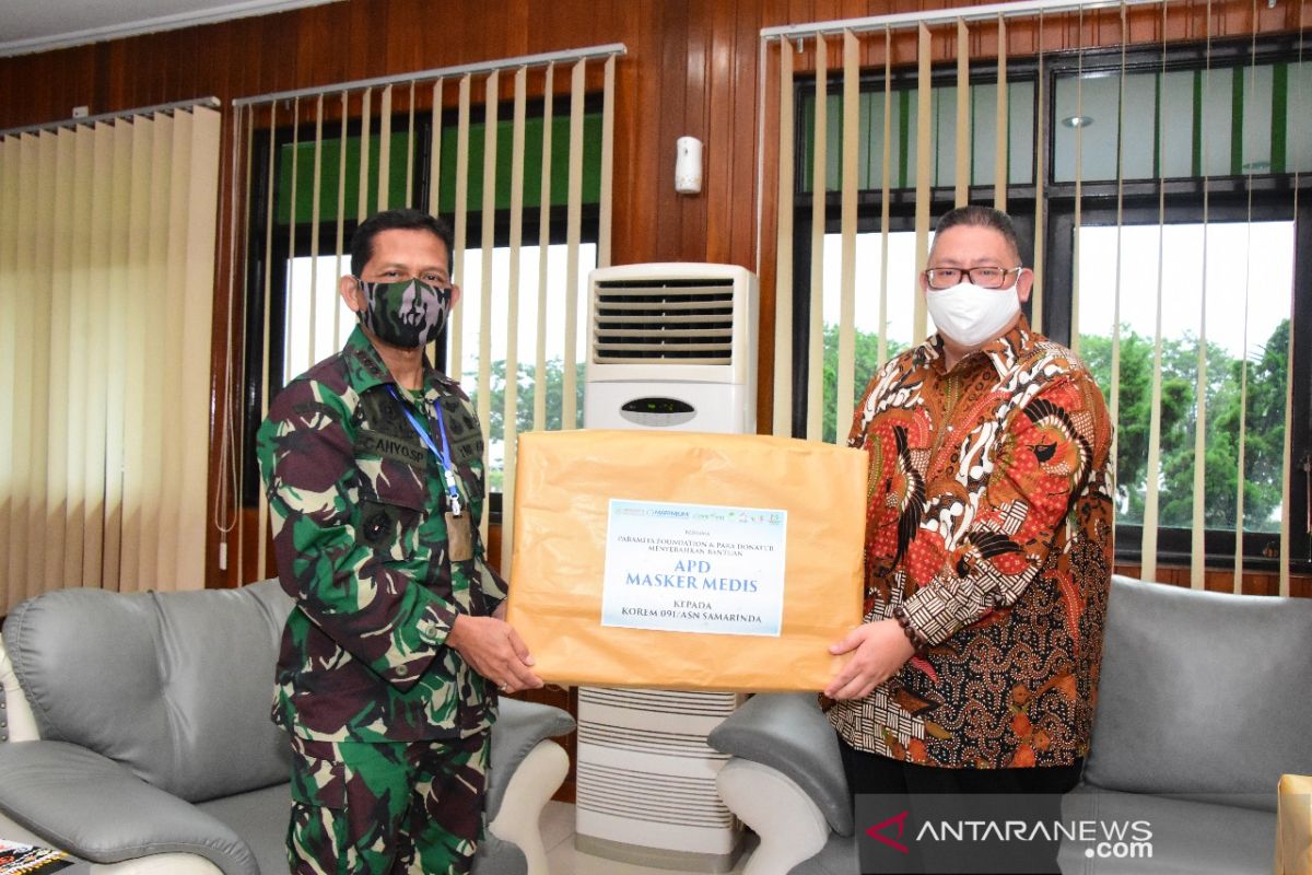 Korem 091/ASN terima bantuan APD dari Buddhist Centre Samarinda