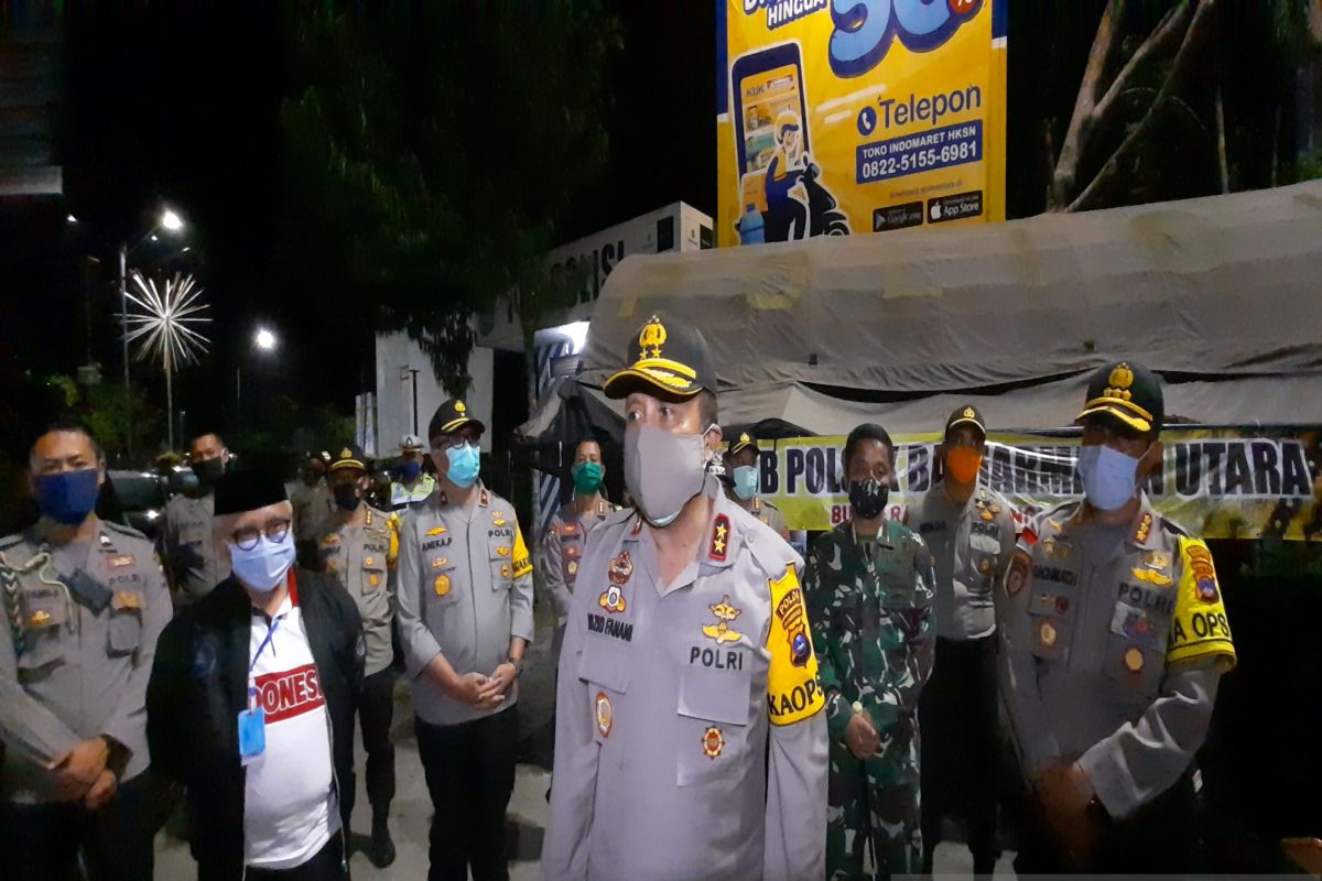 Kapolda pantau penerapan jam malam PSBB Banjarmasin